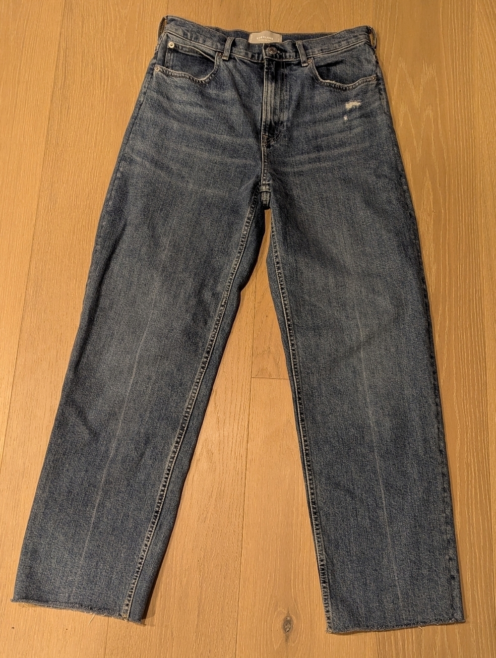 Everlane Mid-Blue Straight Jeans (28L)